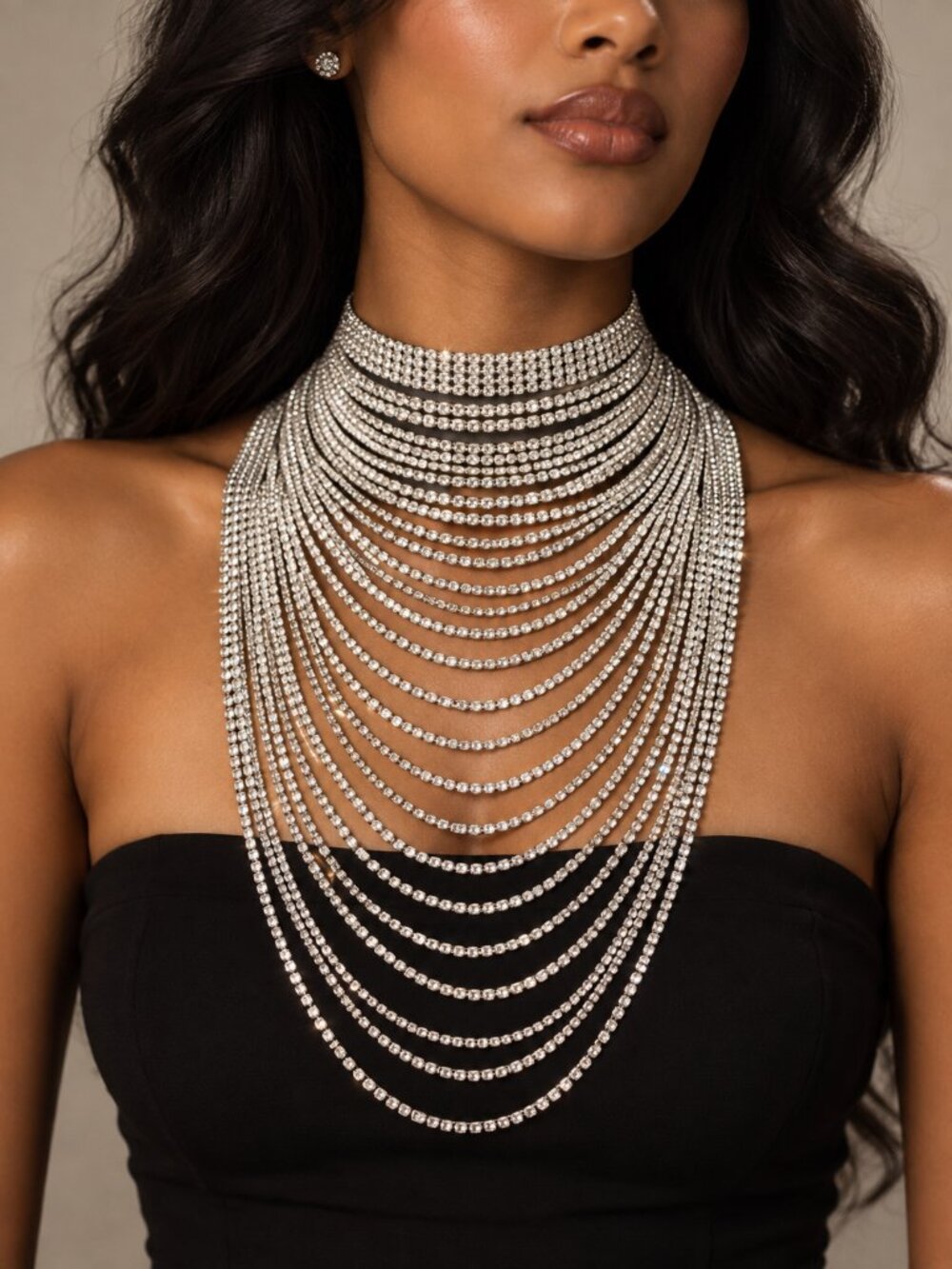 Super Blingy Rhinestone Necklace